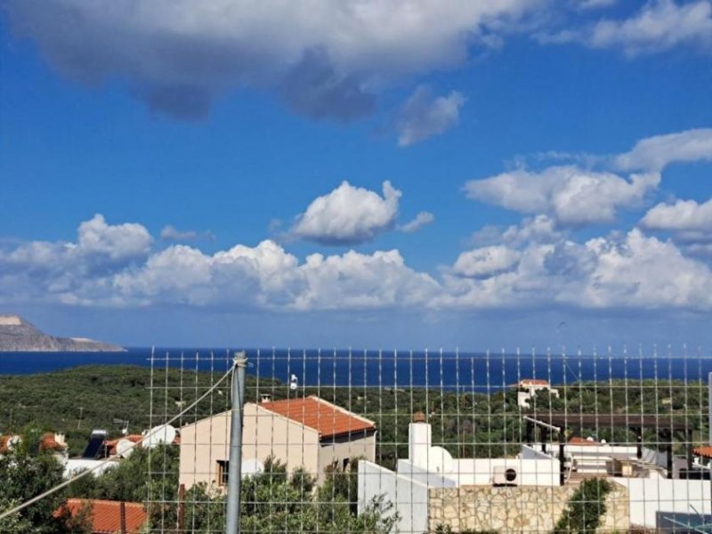 Plaka bei Chania Kreta: Freistehendes Haus mit Meerblick in Plaka zu verkaufen - zur Renovierung Haus kaufen